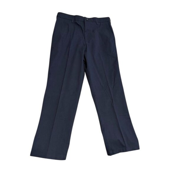 Men's Croft & Barrow Easy Care Khaki Pants Navy 32 x 30 Flat Front NWT - Picture 1 of 5